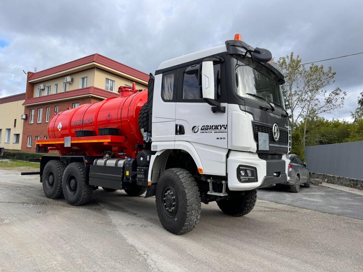 Автоцистерна АКН-10 на шасси Shacman SX32586V385 (насос КО-505)