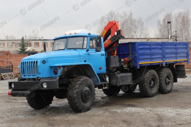 Бортовой Урал 4320 (капотный) с КМУ Palfinger 8500