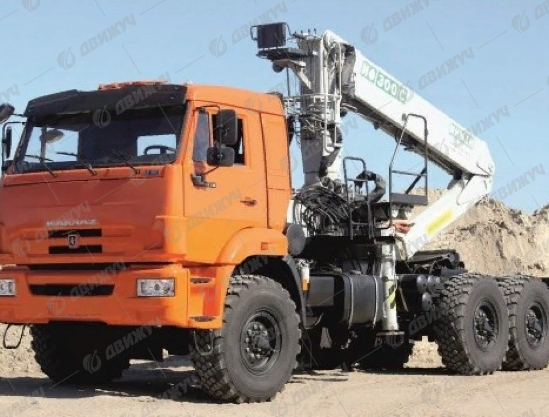 Седельный тягач на шасси КАМАЗ 43118 с КМУ ИФ-300