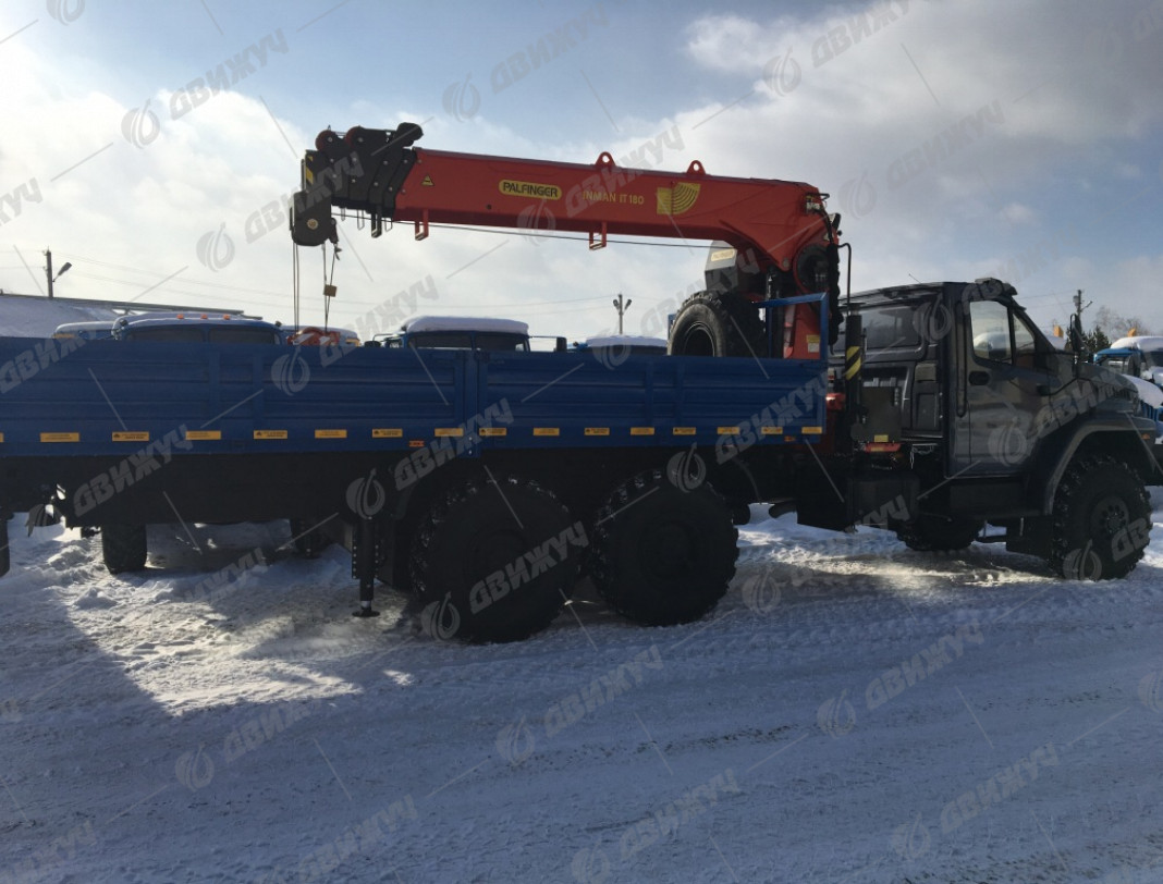 Бортовой Урал 4320 NEXT  с КМУ IT-180 (тросовый)