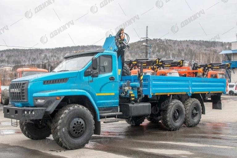 Бортовой Урал 4320 NEXT (капотный) с КМУ ИМ-55