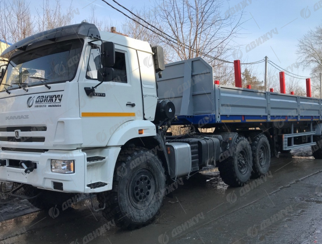 Бортовой полуприцеп 2-х осный (ЧМЗАП-93853)