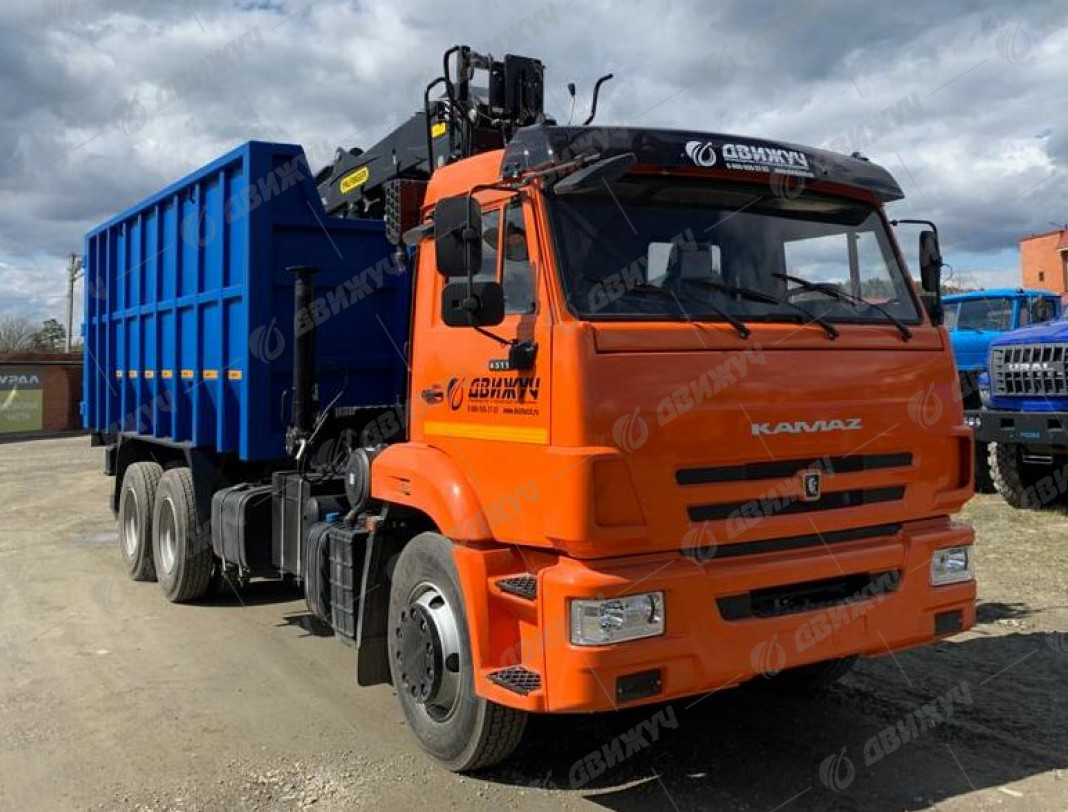 Ломовоз на шасси КАМАЗ 65115-50 с ГМУ VM10L74