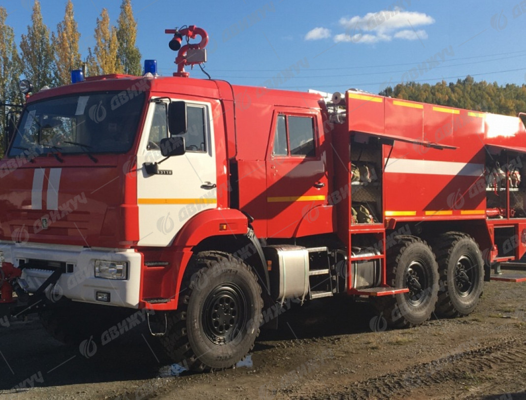 Аэродромный пожарный автомобиль АА-8,0-60 на базе КАМАЗ 43118 