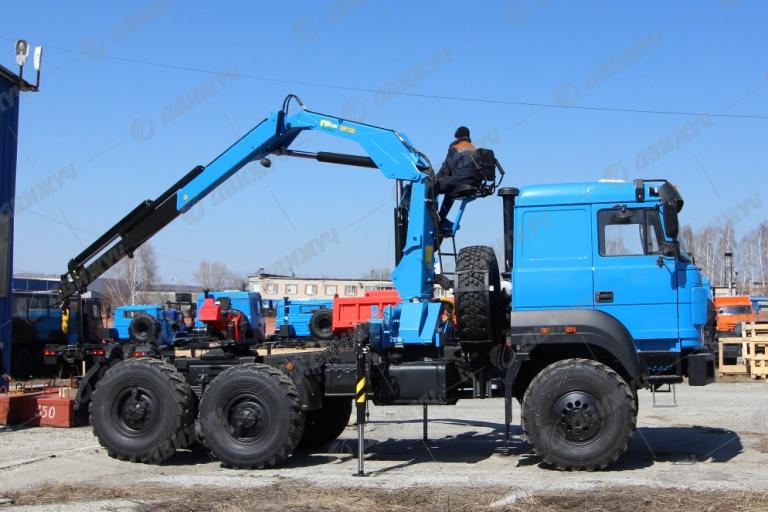 Седельный тягач Урал 44202-82 (бескапотный) с КМУ ИМ-240