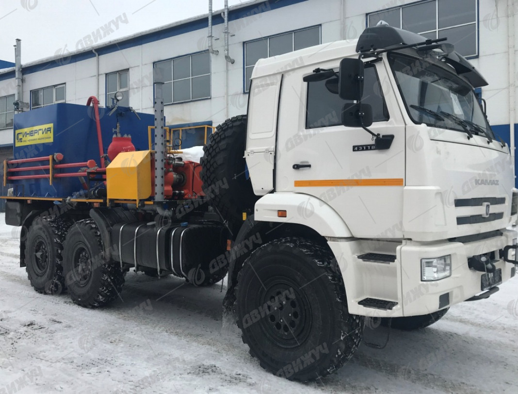 Цементировочный агрегат СИН-35 с/без водоподающим блоком на шасси КамАЗ