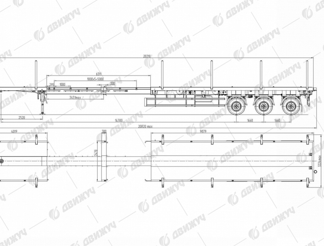 Полуприцеп ТСП 94171-0000060