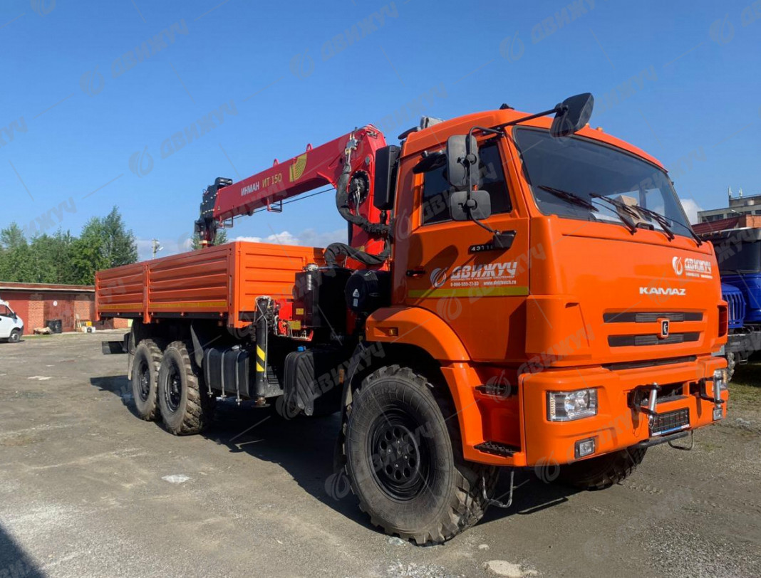 Бортовой автомобиль КАМАЗ 43118-50 с КМУ ИНМАН ИТ-150
