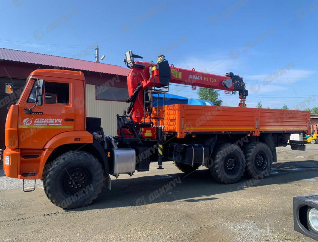 Бортовой автомобиль КАМАЗ 43118-50 с КМУ ИНМАН ИТ-150