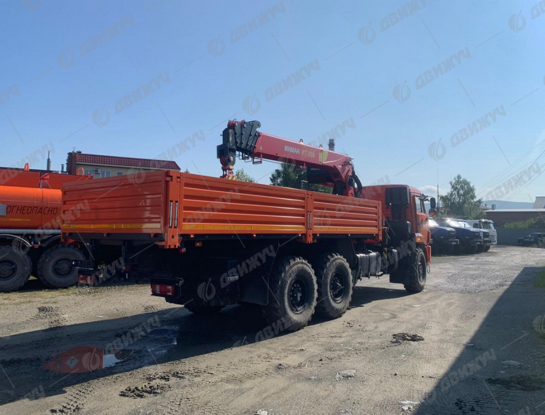 Бортовой автомобиль КАМАЗ 43118-50 с КМУ ИНМАН ИТ-150