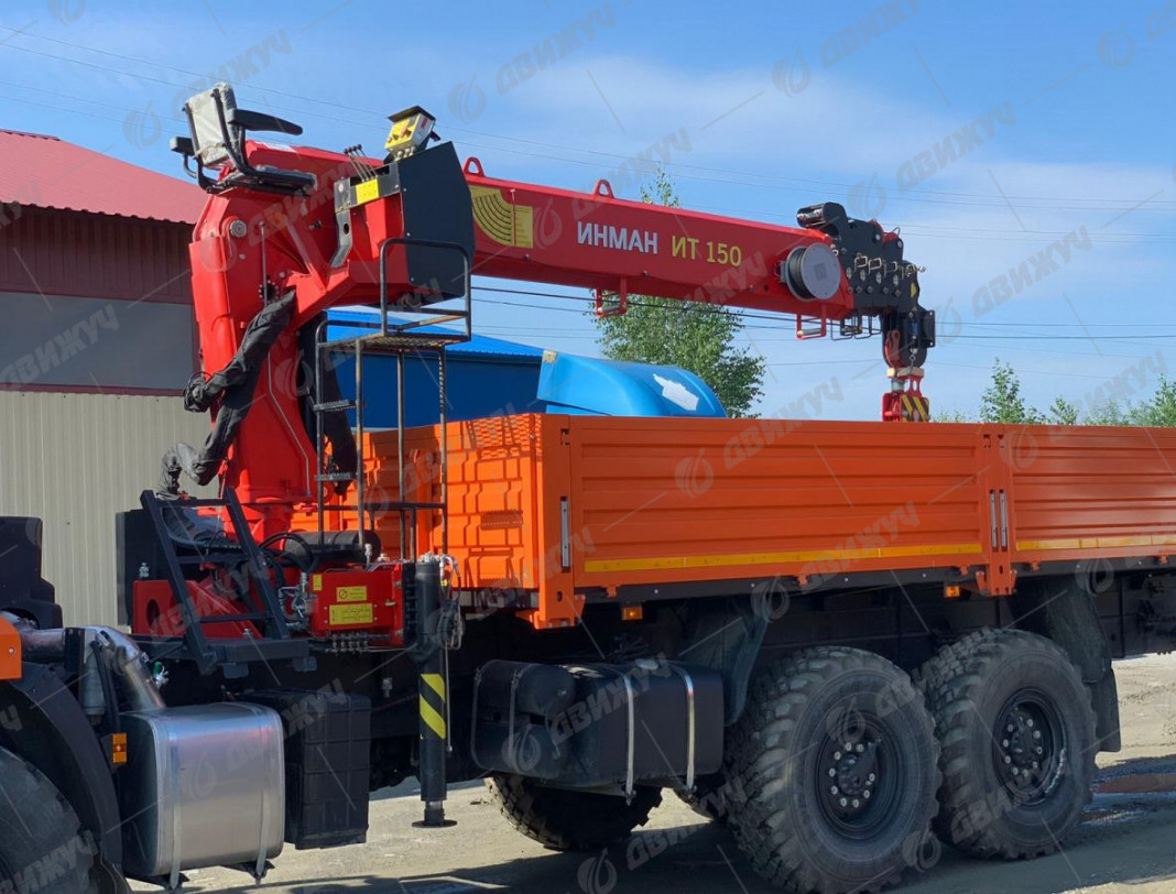 Бортовой автомобиль КАМАЗ 43118-50 с КМУ ИНМАН ИТ-150