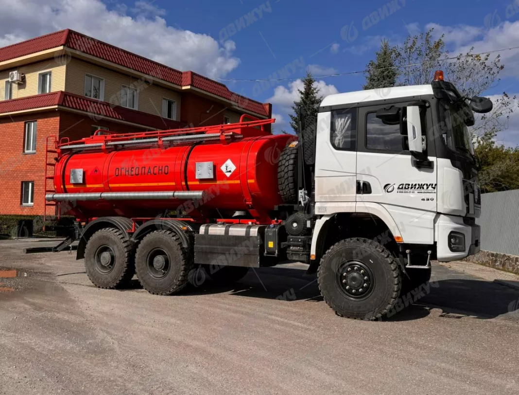 Автотопливозаправщик АТЗ-14/2 Shacman X3000 6х6 (SX32586V385) (Односкатная ошиновка)