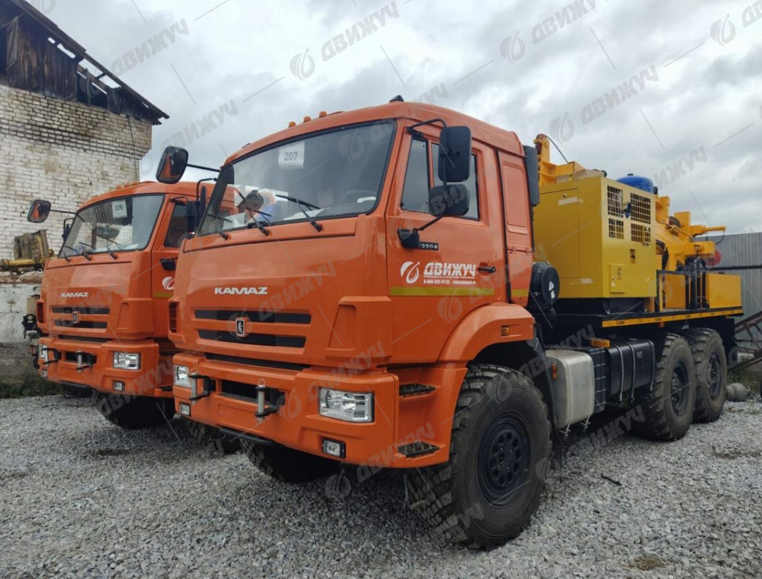 Буровая установка ПБУ-2 на шасси КАМАЗ-53504