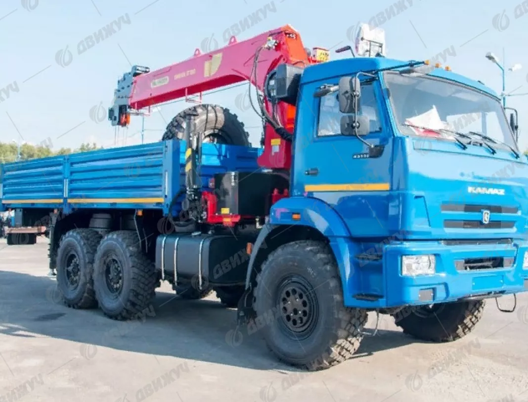 Бортовой КАМАЗ 43118-50 с КМУ ИТ-180 (Тросовый)