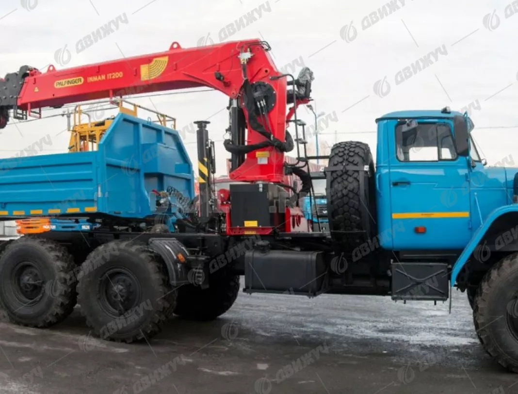 Седельный тягач Урал 4320-60 с КМУ ИТ-200 (тросовый)