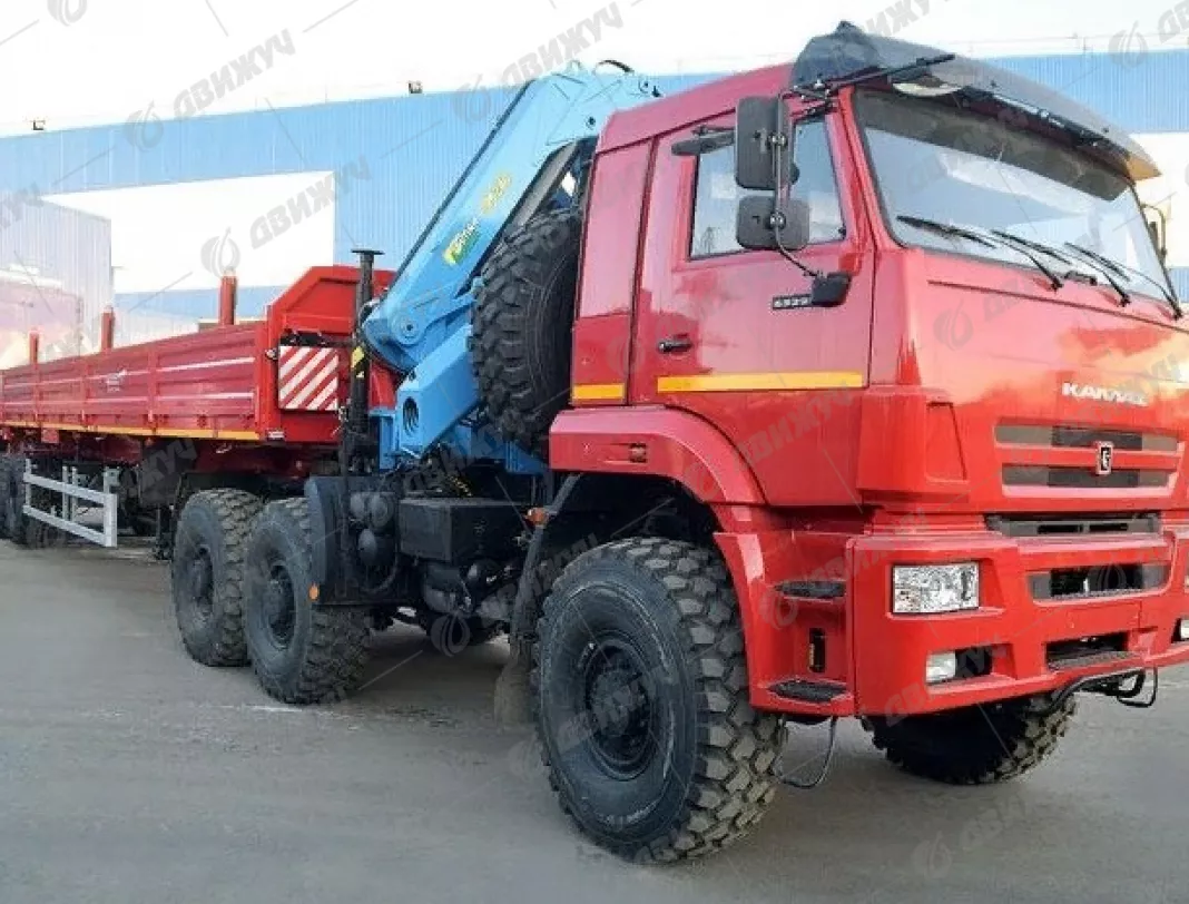 Седельный тягач на шасси КАМАЗ 65221 с КМУ ИМ-95