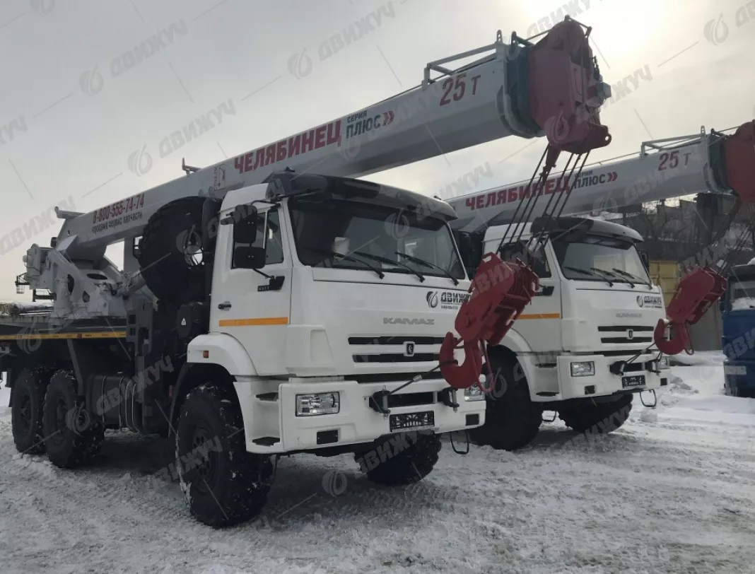 Автокран Челябинец КС-55732 на шасси КамАЗ 43118-50 г/п 25 т