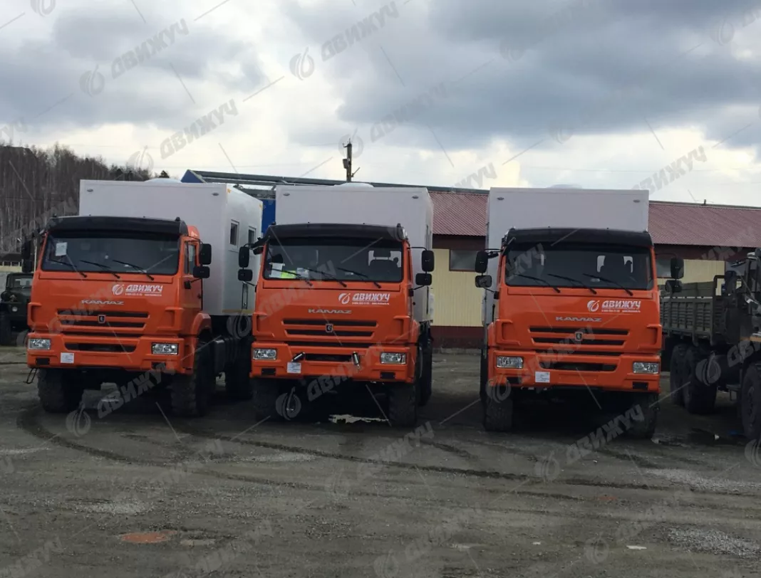 ПАРМ (Мастерская передвижная) на шасси КАМАЗ 43118-50 с КМУ ИМ-50