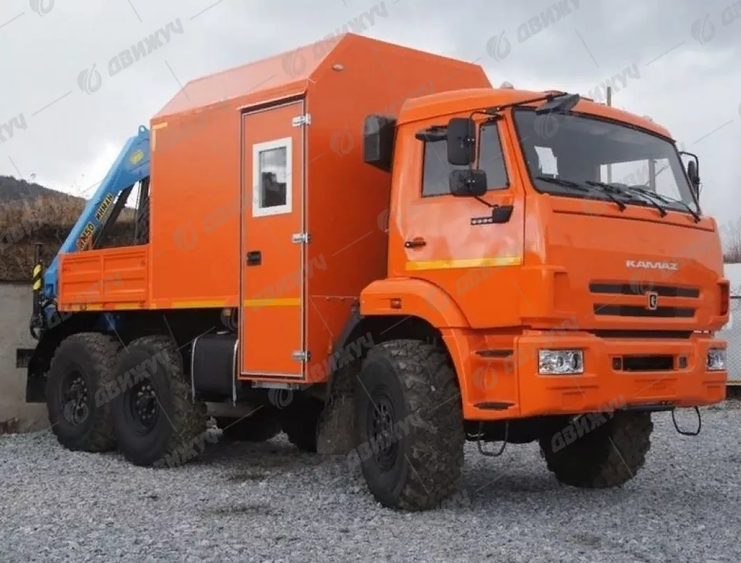 ГПА на шасси КамАЗ 5350 (6х6), с КМУ ИМ-50