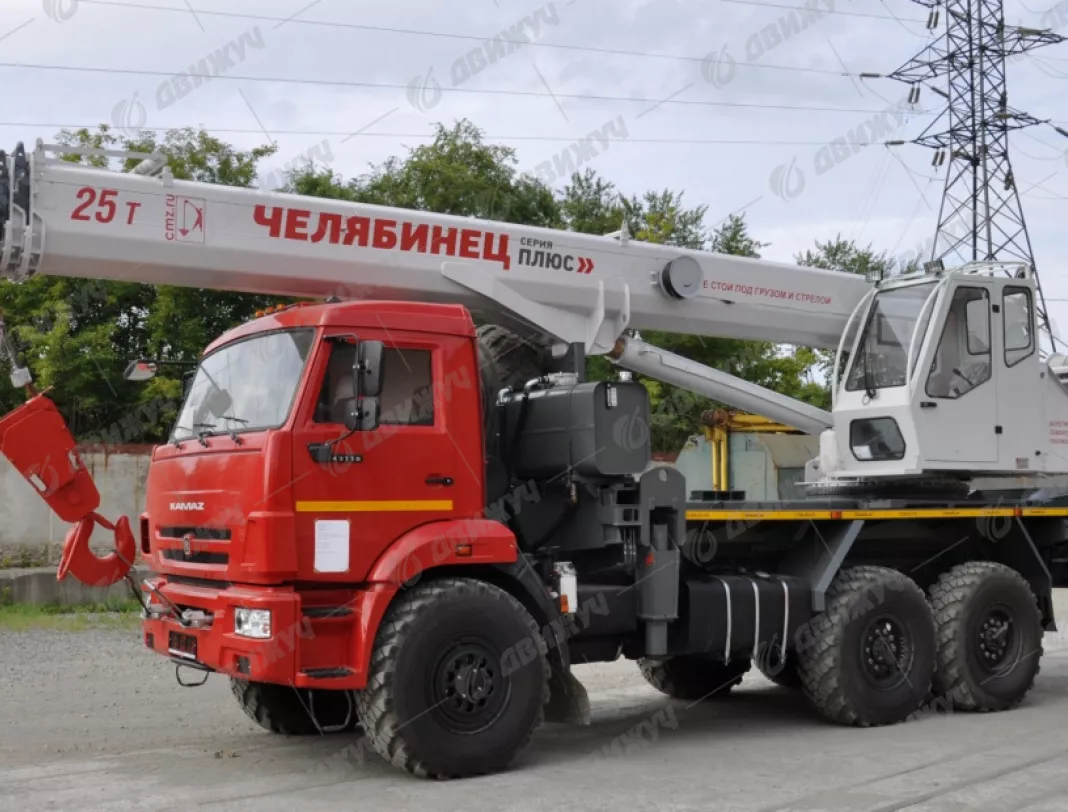 Автокран Челябинец КС-55732-28 на шасси КАМАЗ 43118-50 