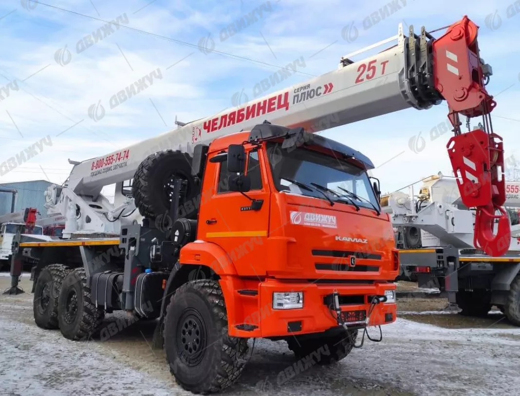 Автокран Челябинец КС-55732-28 на шасси КАМАЗ 43118-50 