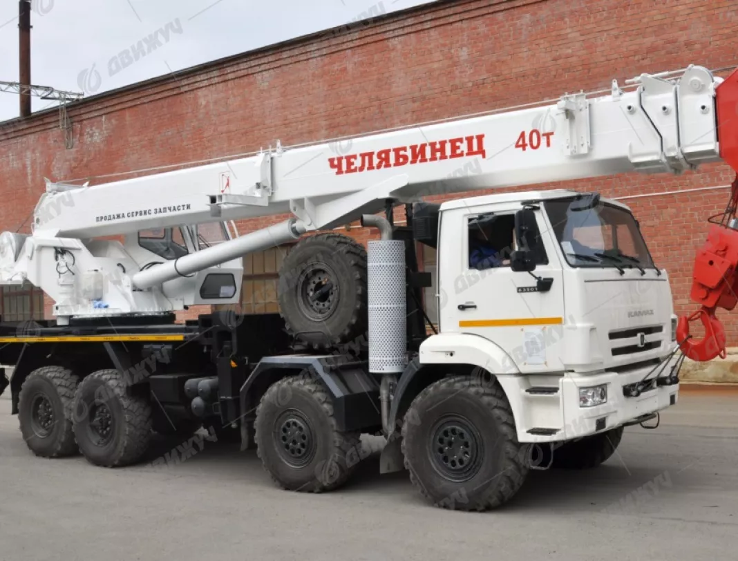 Автокран Челябинец КС-65711М1-34 на шасси КАМАЗ 63501 (8х8)