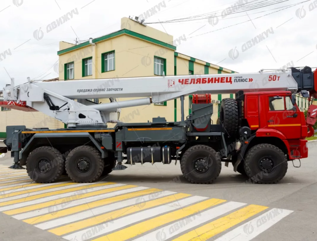 Автокран Челябинец КС-65717-34 на шасси КАМАЗ 6560 (8х8)