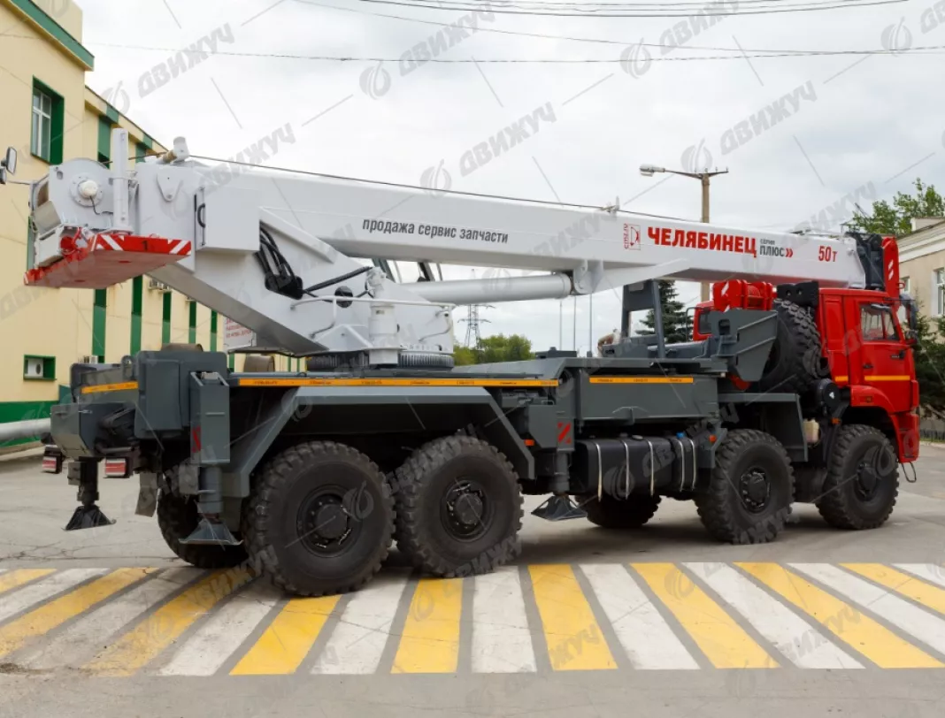 Автокран Челябинец КС-65717-34 на шасси КАМАЗ 6560 (8х8)