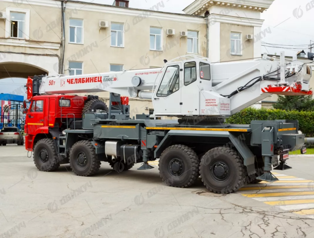 Автокран Челябинец КС-65717-34 на шасси КАМАЗ 6560 (8х8)