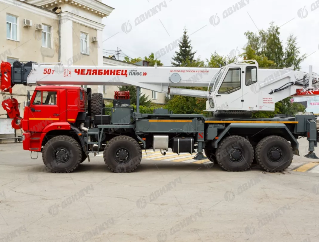 Автокран Челябинец КС-65717-34 на шасси КАМАЗ 6560 (8х8)