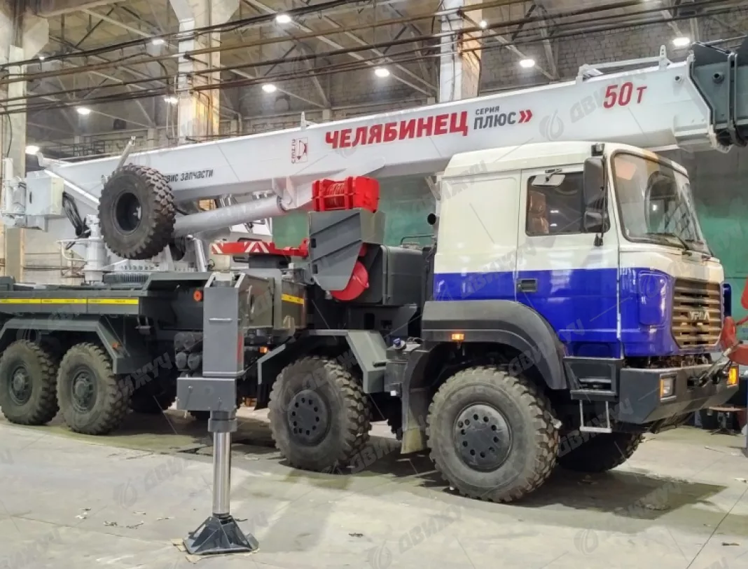 Автокран Челябинец КС-65717-34 на шасси Урал 9593 (8х8)