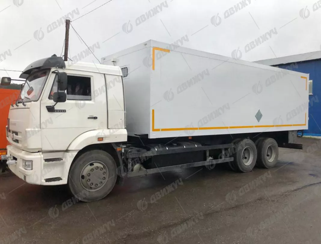 Фургон специального для перевозки взрывчатых веществ ВВ (согласно классификации ДОПОГ категории ЕХ-III) на  шасси КамАЗ-65117