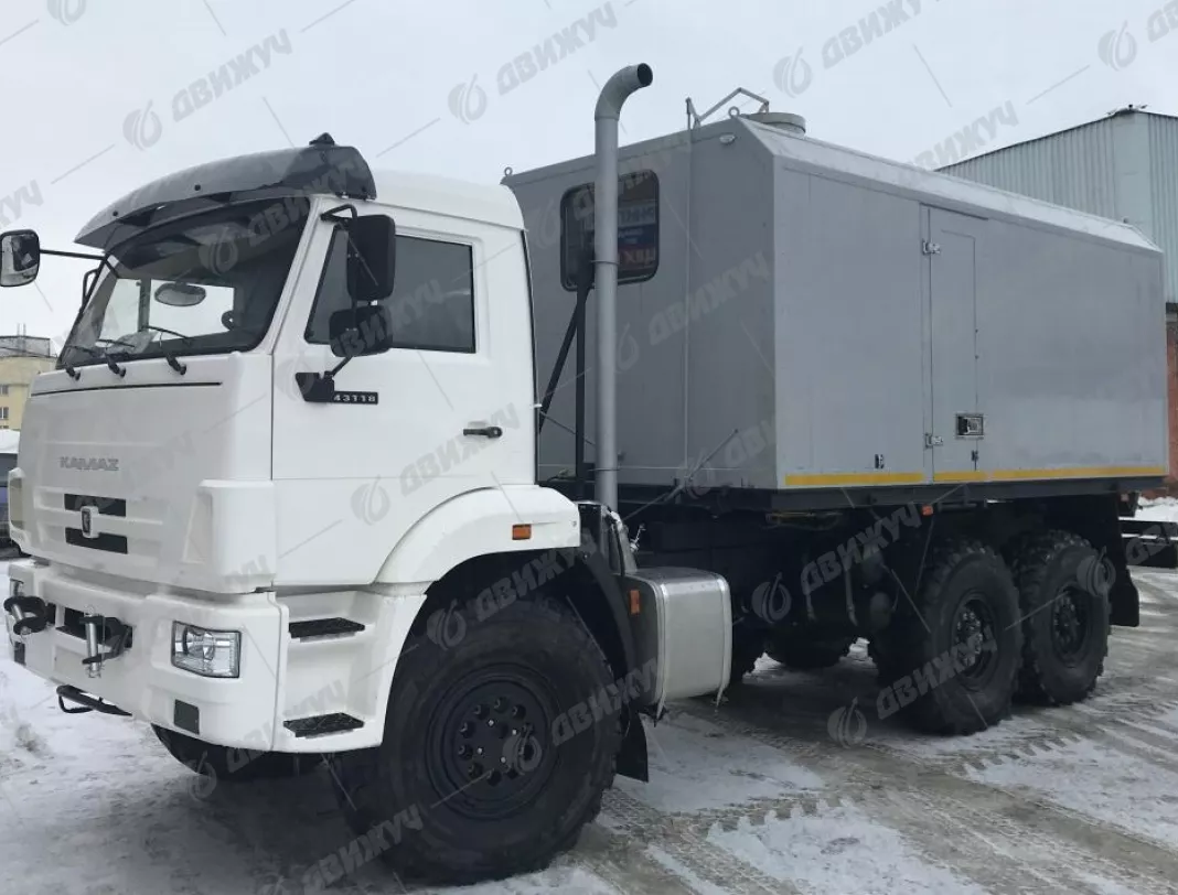 ППУА 2500/100 на шасси КАМАЗ 43118-50 (насос 1,1 ПТ)