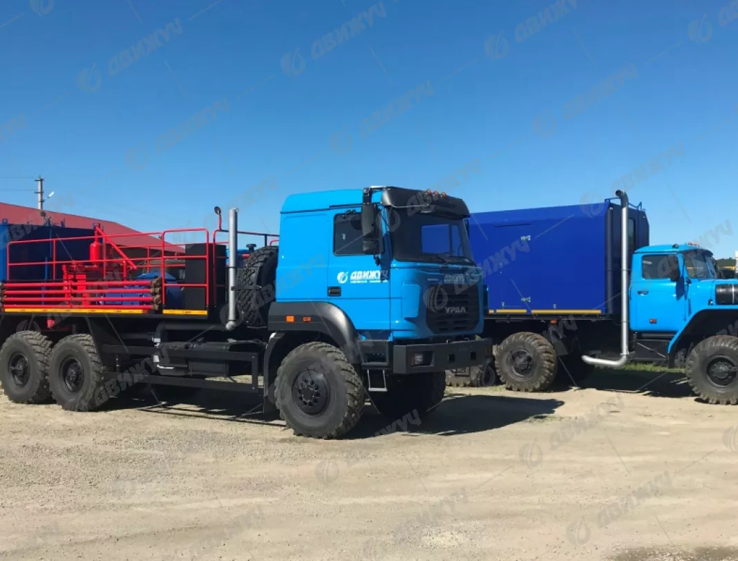Цементировочный агрегат ЦА-320 на шасси Урал 4320-80 без ВПБ