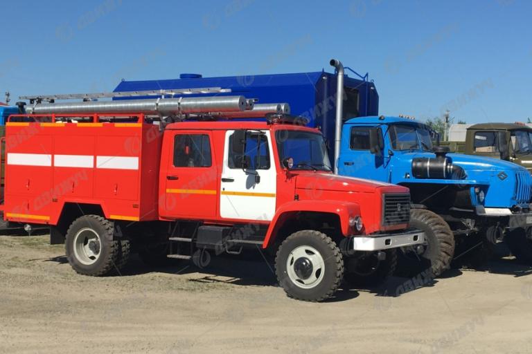 Автоцистерна пожарная АЦ-2,6-40 (33086) на базовом шасси ГАЗ-33086