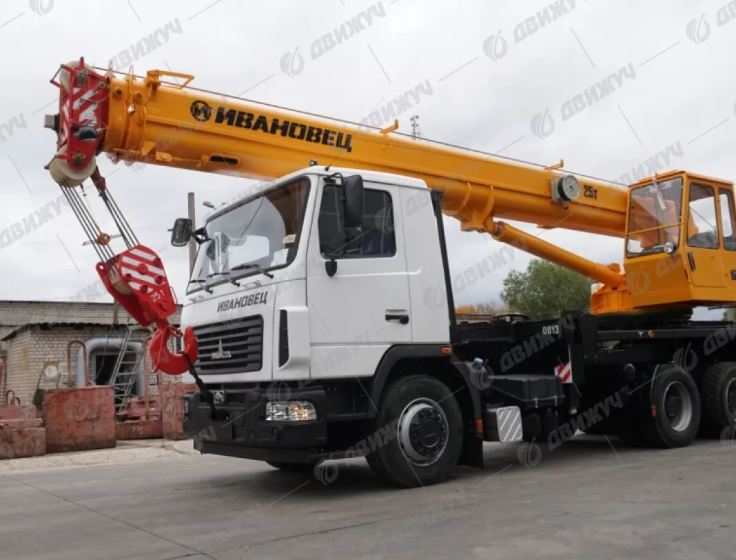 АВТОКРАН ИВАНОВЕЦ КС-45717A-1 на шасси МАЗ-6312СЗ