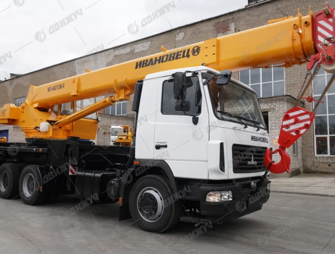 АВТОКРАН ИВАНОВЕЦ КС-45717A-1 на шасси МАЗ-6312СЗ