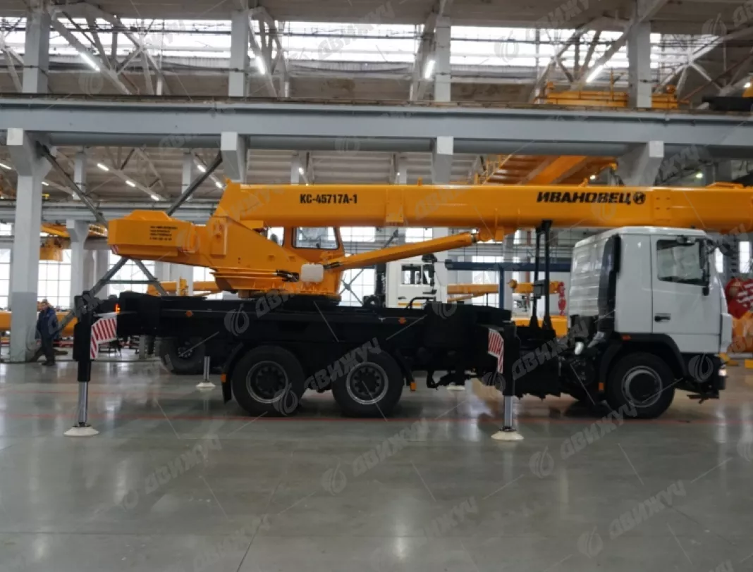АВТОКРАН ИВАНОВЕЦ КС-45717A-1 на шасси МАЗ-6312СЗ