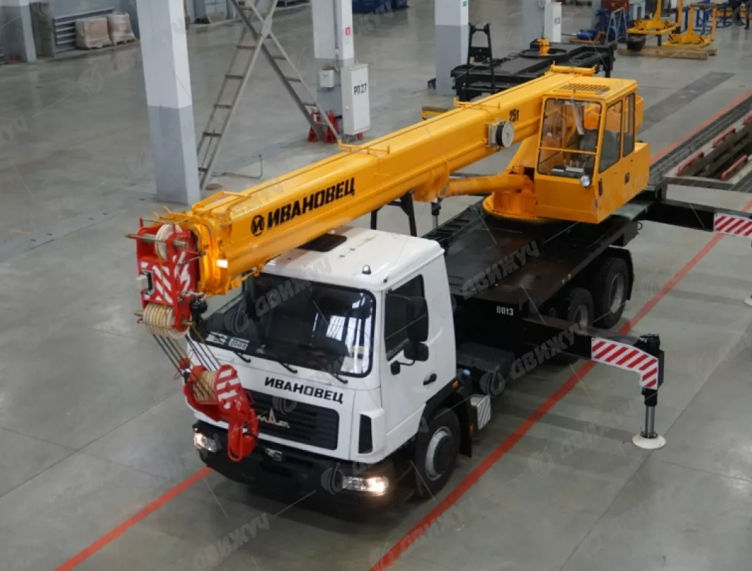 АВТОКРАН ИВАНОВЕЦ КС-45717A-1 на шасси МАЗ-6312СЗ