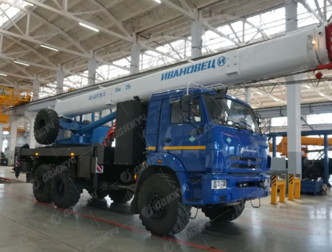 АВТОКРАН ИВАНОВЕЦ КС-45717К-3-58 на шасси KAMAЗ 43118