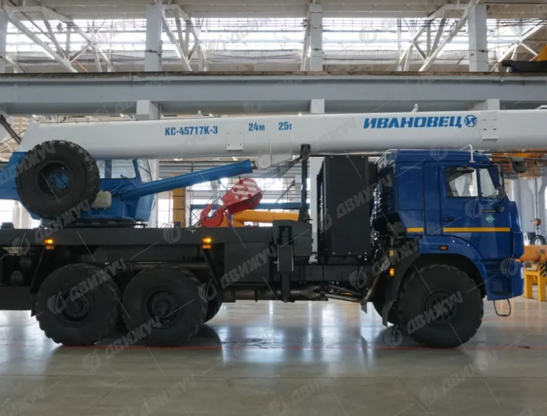 АВТОКРАН ИВАНОВЕЦ КС-45717К-3-58 на шасси KAMAЗ 43118