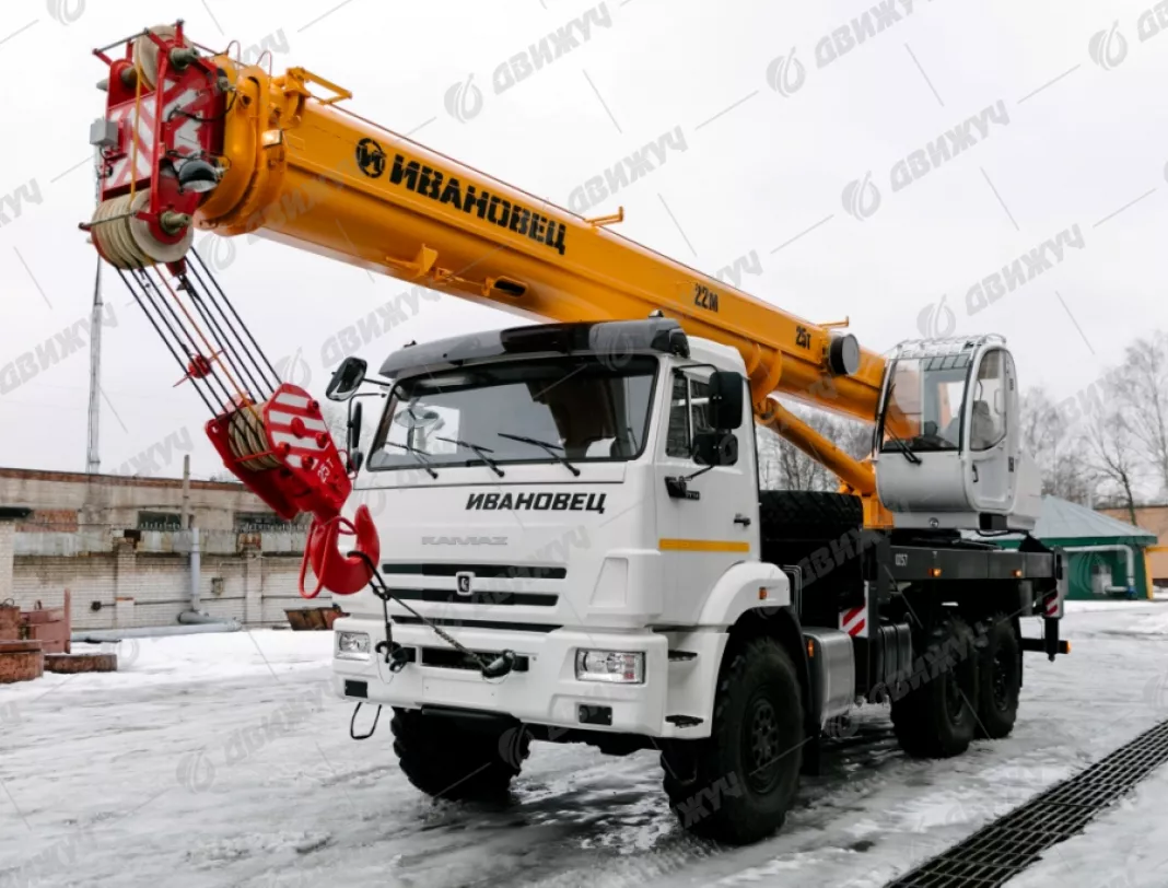 АВТОКРАН ИВАНОВЕЦ КС-45717К-3М на шасси KAMAЗ 43118 (стрела 22 м)