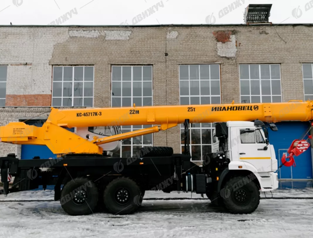 АВТОКРАН ИВАНОВЕЦ КС-45717К-3М на шасси KAMAЗ 43118 (стрела 22 м)