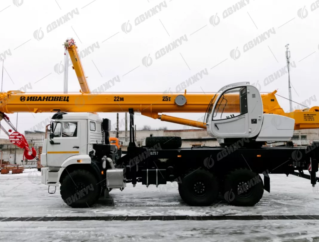 АВТОКРАН ИВАНОВЕЦ КС-45717К-3М на шасси KAMAЗ 43118 (стрела 22 м)