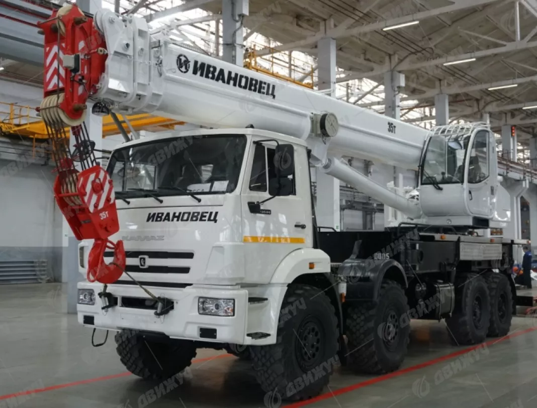 АВТОКРАН ИВАНОВЕЦ КС-55735-7 на шасси КАМАЗ-63501