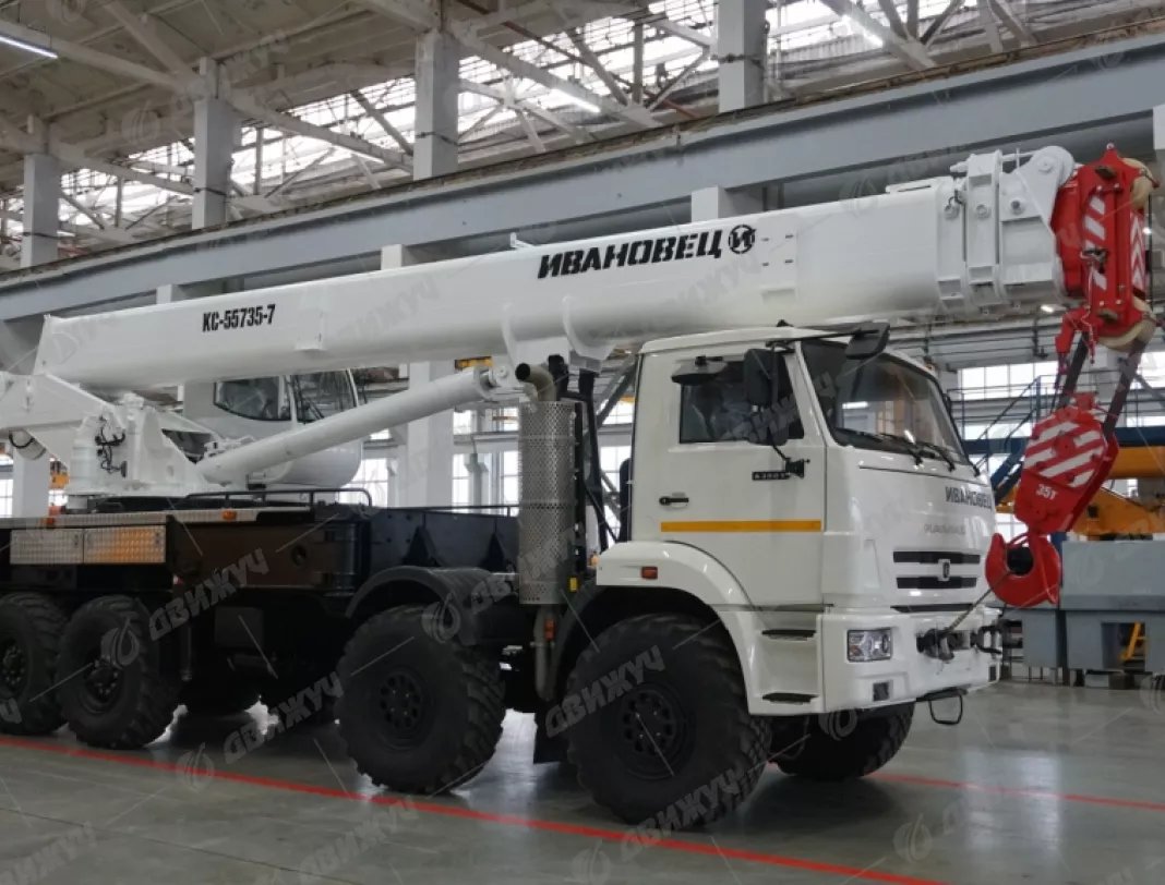 АВТОКРАН ИВАНОВЕЦ КС-55735-7 на шасси КАМАЗ-63501