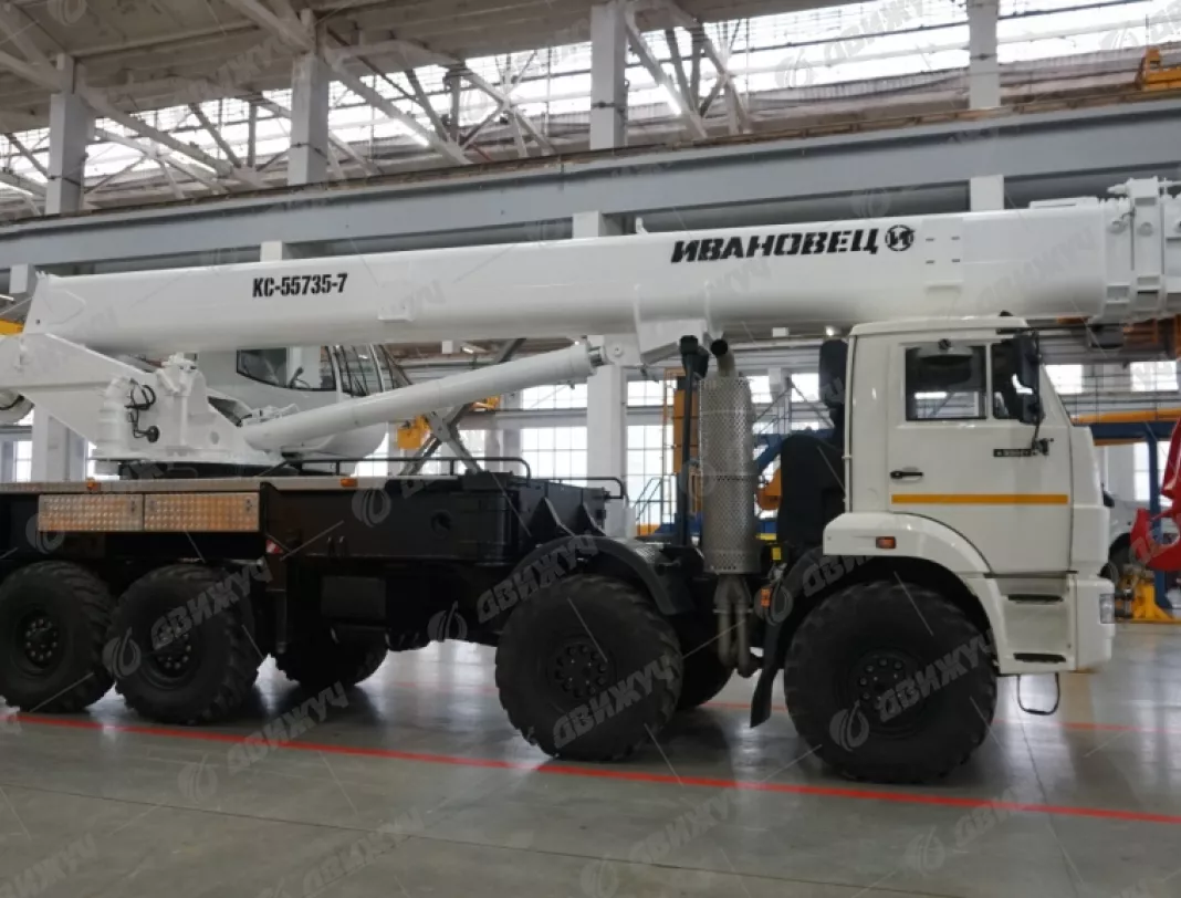 АВТОКРАН ИВАНОВЕЦ КС-55735-7 на шасси КАМАЗ-63501
