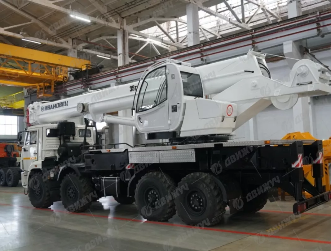 АВТОКРАН ИВАНОВЕЦ КС-55735-7 на шасси КАМАЗ-63501