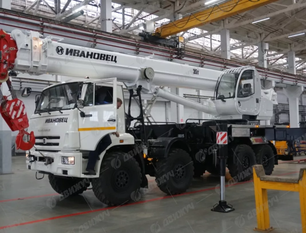 АВТОКРАН ИВАНОВЕЦ КС-55735-7 на шасси КАМАЗ-63501