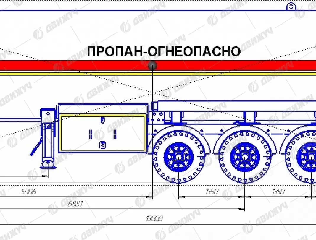 Полуприцеп ППЦТ-48 на осях M.Ceylan 